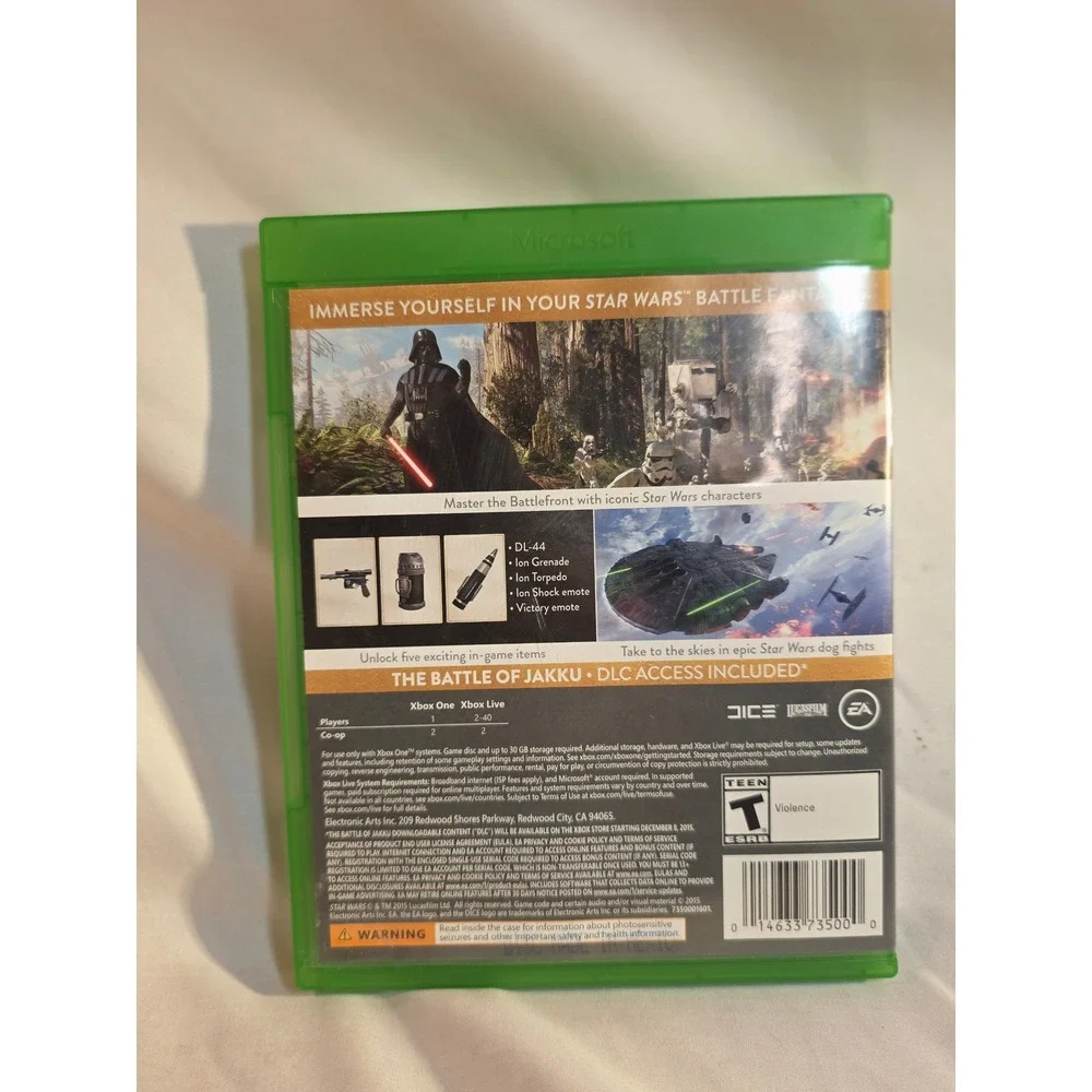 Star Wars Battlefront Deluxe Edition Xbox One EA DICE Lucasfilm Video Game Disc